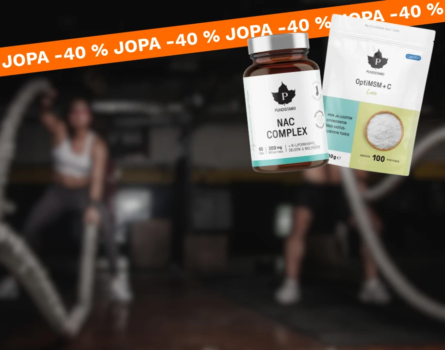 Puhdistamo</br>jopa -40 %!