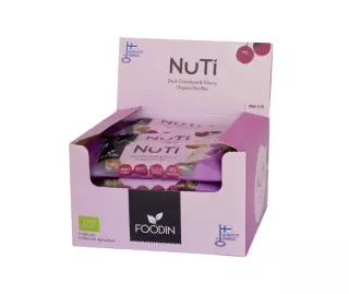 15 kpl Foodin NUTI, 35 g, Dark Chocolate & Cherry