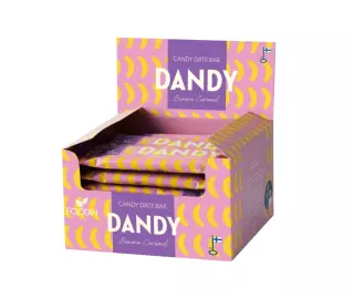 18 kpl Foodin Dandy Candy Date Bar, 35 g, Banana Caramel