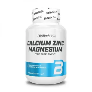 BioTechUSA Calcium Zinc Magnesium, 100 tabl