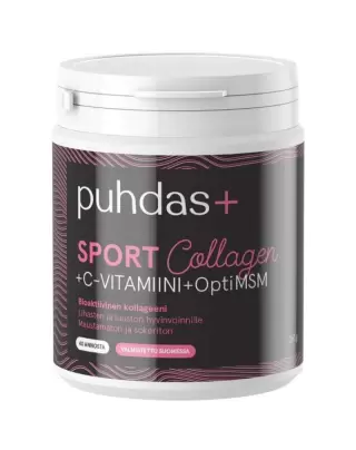 Puhdas+ Sport Kollageeni & Vitamin-C & OptiMSM, 260 g