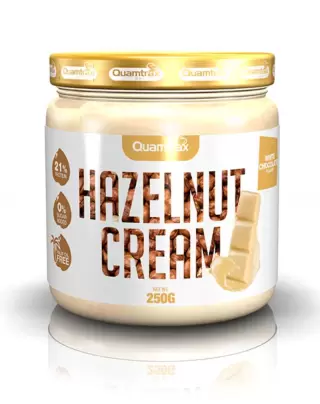 Quamtrax Hazelnut Cream 250 g, White Choco