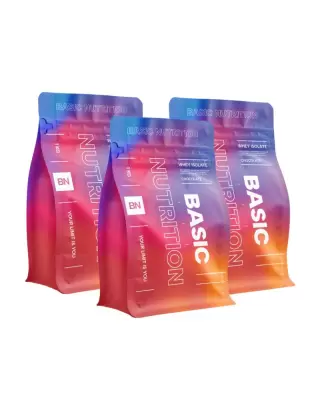 Big Buy: 3 kpl Basic Nutrition Whey Isolate (3 kg)