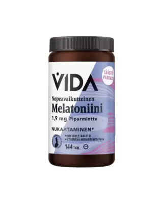 Vida Nopeavaikutteinen Melatoniini 1,9 mg, 144 imeskelytabl.