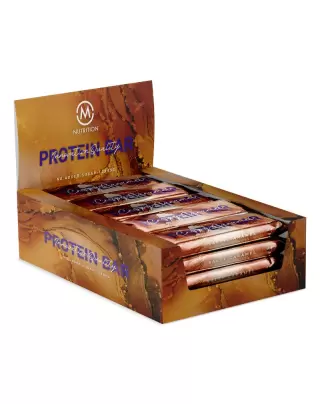 12 kpl M-Nutrition Protein Bar proteiinipatukka, 55 g, Salty Caramel