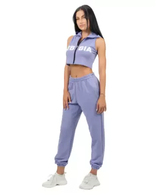 NEBBIA Oversized Joggers With Pockets Gym Time 281, Light Purple