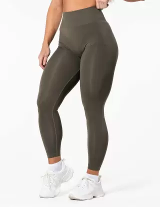 Relode Prime Scrunch Tights, Khaki Green