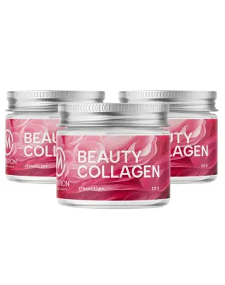 Big Buy: 3 kpl M-Nutrition Beauty Collagen, Strawberry (630 g)