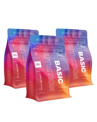 Big Buy: 3 kpl Basic Nutrition Time-Release Protein (3 kg)