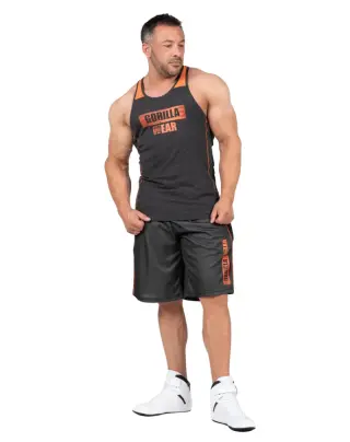 Gorilla Wear Wallace Mesh Shorts, Gray/Orange