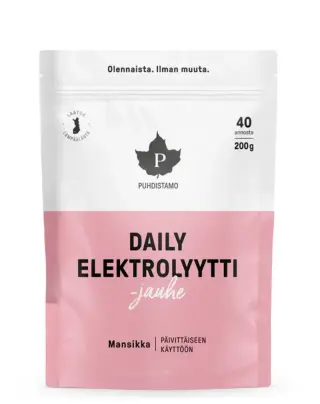 Puhdistamo Daily Elektrolyyttijauhe