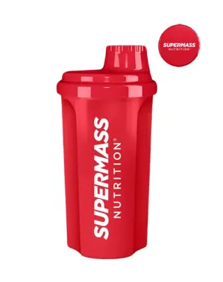 Supermass Nutrition Shaker, 700 ml, Punainen