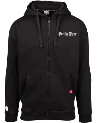 Gorilla Wear Utah Zipped Hoodie, Black