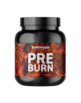 Supermass Nutrition PRE BURN 300 g, Raspberry Boats