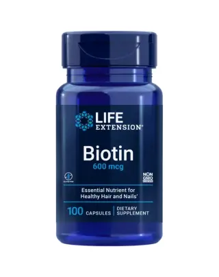 LifeExtension Biotin 600 mcg, 100 kaps.