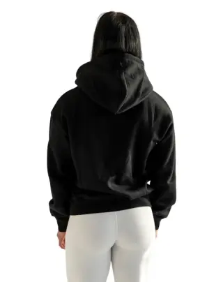 Bulkkinen Unisex Gold Zipper Hoodie, Deep Black