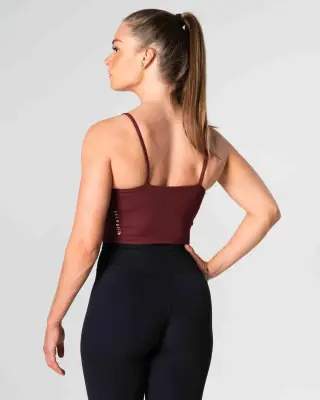 Relode Core Crop Top, Red