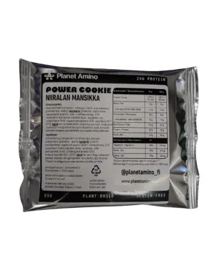 Planet Amino Power Cookie -proteiinikeksi, 85 g, Niiralan Mansikka (päiväys 6/26)