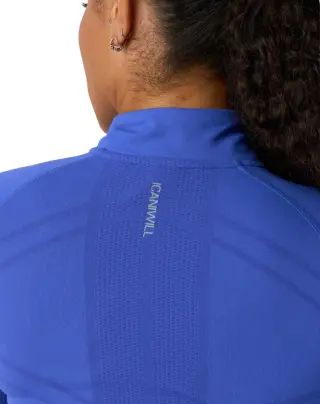 ICIW Define Seamless 1/2 Zip, Virtual Blue