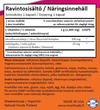 NOW Foods C-1000, 100 kaps.