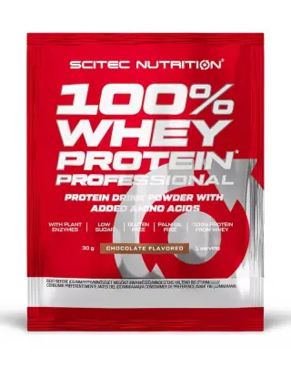 SCITEC 100% Whey Protein Professional, 30 g näytepussi