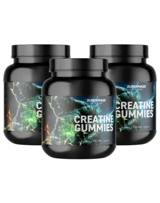 Big Buy: 3 kpl Supermass Nutrition CREATINE GUMMIES, Lemon (360 kpl.)