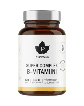 Kampanjakoko: Puhdistamo Super Complex B-Vitamiini, 120 kaps.