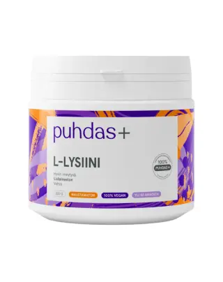 Puhdas+ L-Lysiini, 200 g