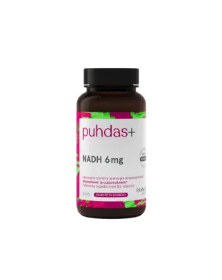 Puhdas+ NADH 6 mg, 50 kaps.