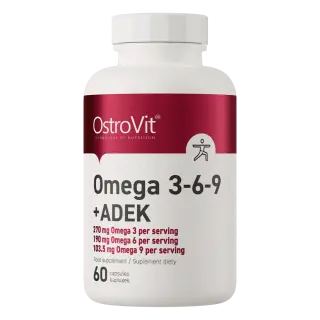 OstroVit Omega 3-6-9 + ADEK, 60 kaps.