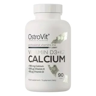 OstroVit Vitamin D3 + K2 + Calcium, 90 tabl.