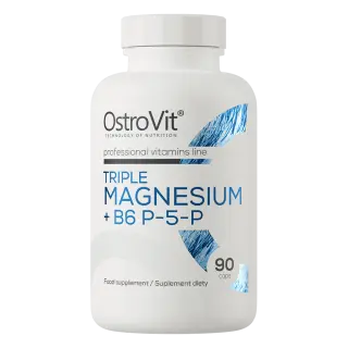 OstroVit Triple Magnesium + B6 P-5-P, 90 kaps.