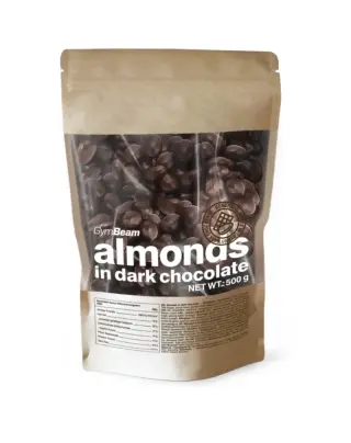 GymBeam Almonds in Dark Chocolate, 500 g