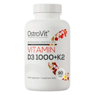 OstroVit Vitamin D3 1000 IU + K2, 90 tablets