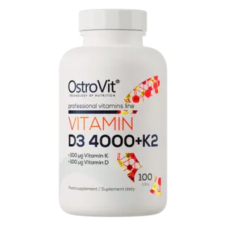 OstroVit Vitamin D3 4000 IU + K2, 90 tablets