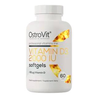 OstroVit Vitamin D3 2000 IU, 60 kaps.