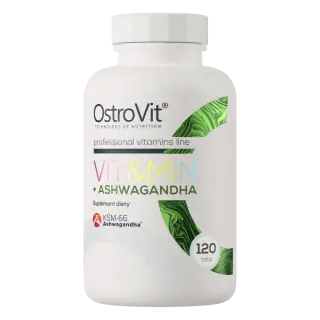 OstroVit Vit&Min + Ashwagandha, 120 tabl.