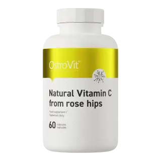 OstroVit Natural Vitamin C from Rose Hips, 60 kaps.