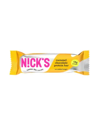 Nick's Protein Bar 50 g, Caramel Chocolate