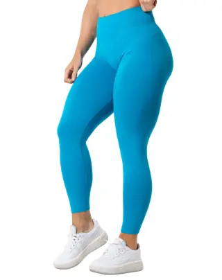 Relode Aura Seamless Scrunch Tights, Aqua