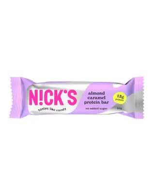 Nick's Protein Bar 50 g, Almond Caramel