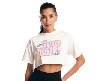 GymBeam GymBabe T-shirt, Cream