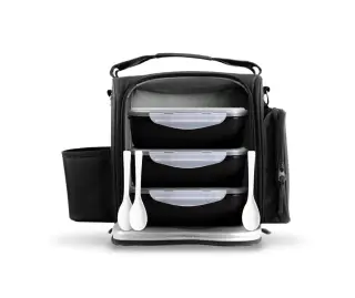 GymBeam FIT Prep Food Bag, Black