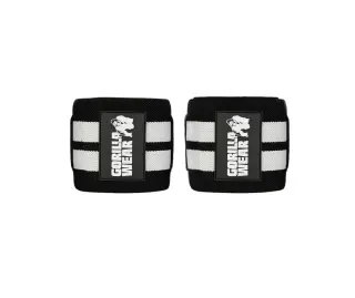 Gorilla Wear Elbow Wraps, Black/White
