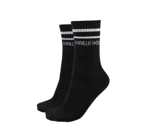 Gorilla Wear Crew Socks 2-Pack, Black