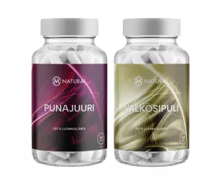 M-Natural Valkosipuli & Punajuuri