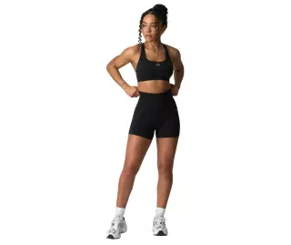 ICIW Smooth Seamless Midi Shorts, Black