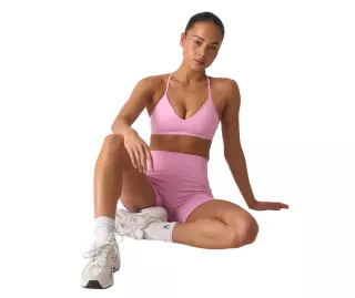ICIW Smooth Seamless Midi Shorts, Lavender Pink
