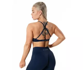 Relode Aura Seamless Sports Bra, Midnight Blue
