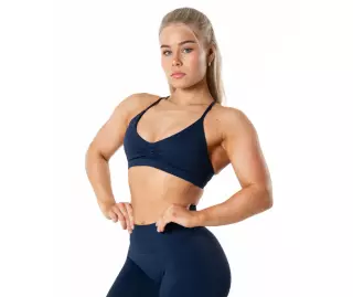 Relode Aura Seamless Sports Bra, Midnight Blue